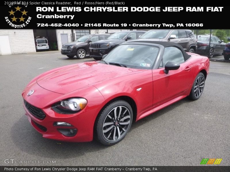 Red / Rosso/Nero (Red/Black) 2019 Fiat 124 Spider Classica Roadster