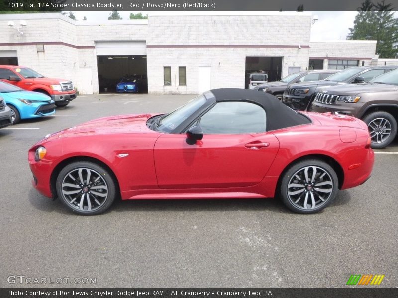 Red / Rosso/Nero (Red/Black) 2019 Fiat 124 Spider Classica Roadster