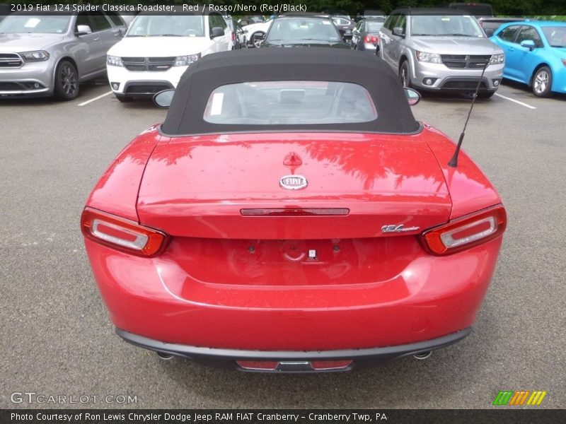 Red / Rosso/Nero (Red/Black) 2019 Fiat 124 Spider Classica Roadster