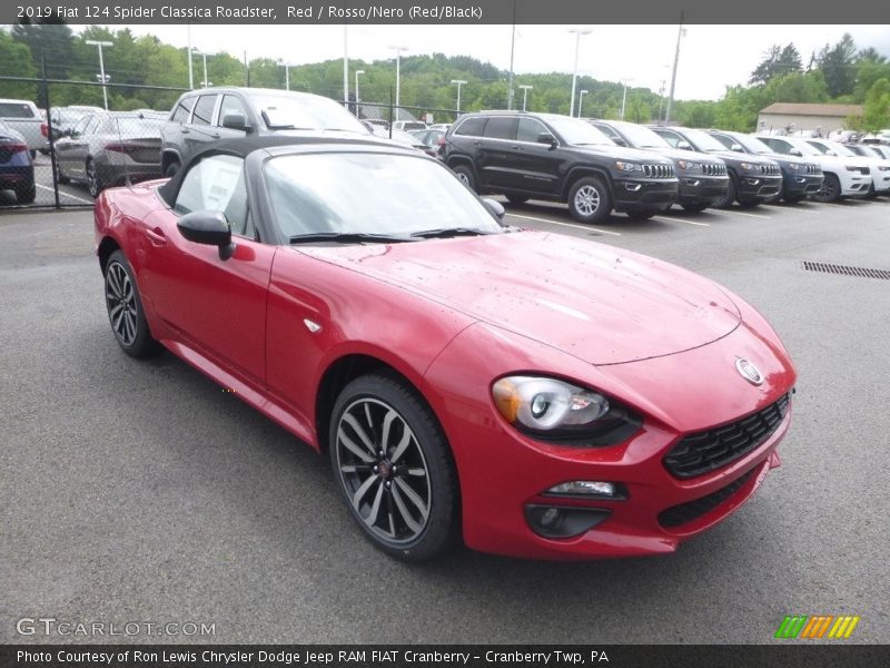 Red / Rosso/Nero (Red/Black) 2019 Fiat 124 Spider Classica Roadster