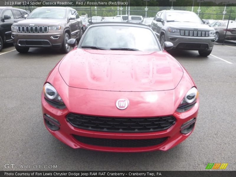 Red / Rosso/Nero (Red/Black) 2019 Fiat 124 Spider Classica Roadster