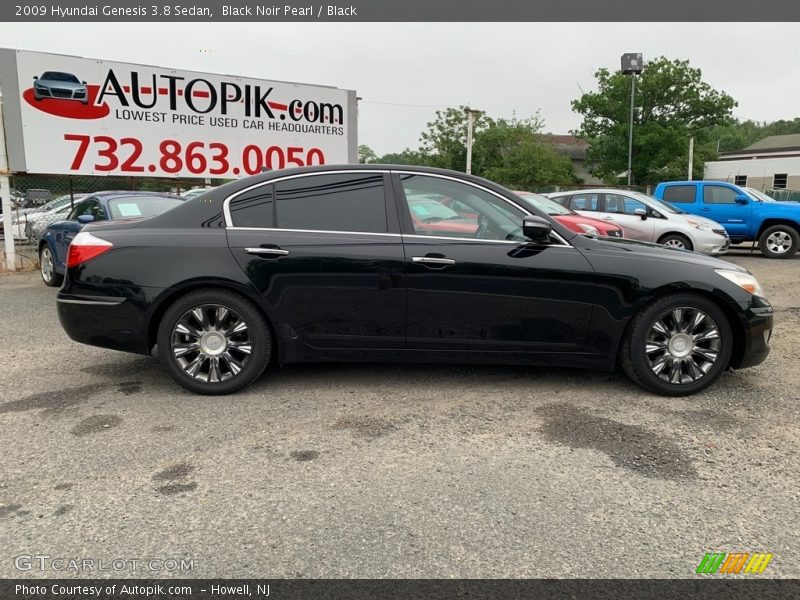 Black Noir Pearl / Black 2009 Hyundai Genesis 3.8 Sedan