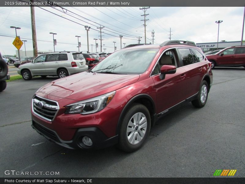 Crimson Red Pearl / Warm Ivory 2019 Subaru Outback 2.5i Premium