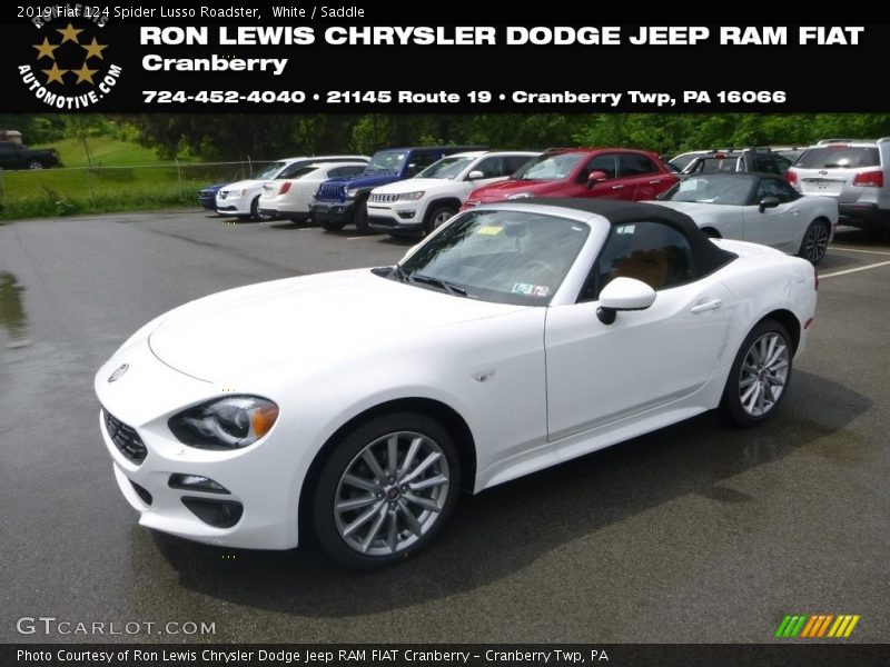 White / Saddle 2019 Fiat 124 Spider Lusso Roadster