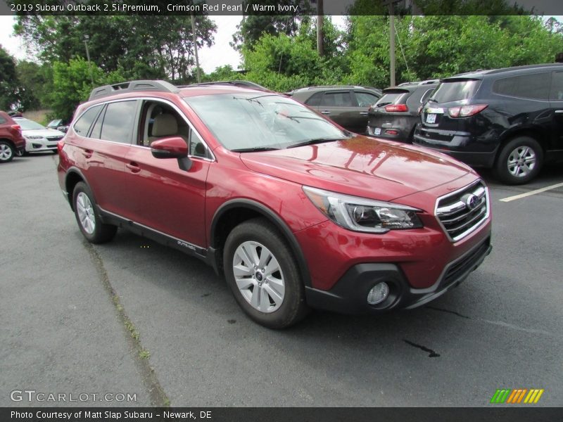 Crimson Red Pearl / Warm Ivory 2019 Subaru Outback 2.5i Premium