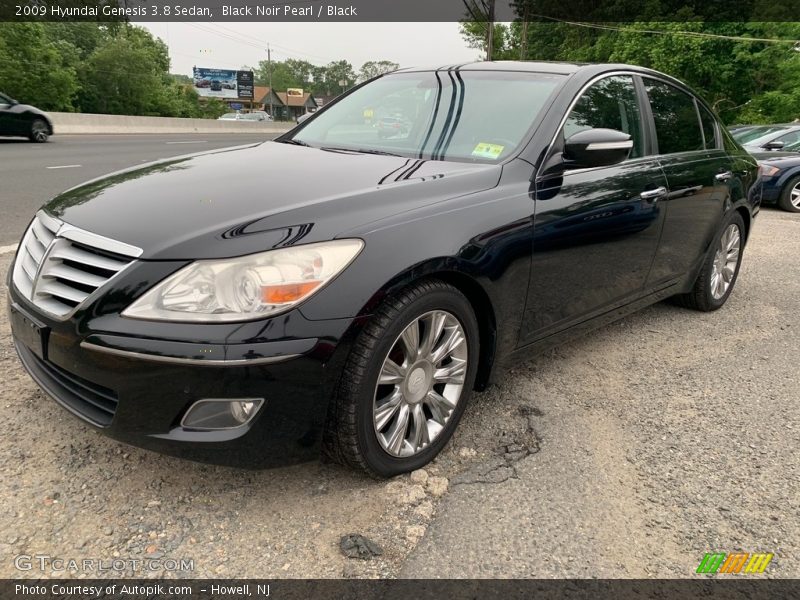 Black Noir Pearl / Black 2009 Hyundai Genesis 3.8 Sedan
