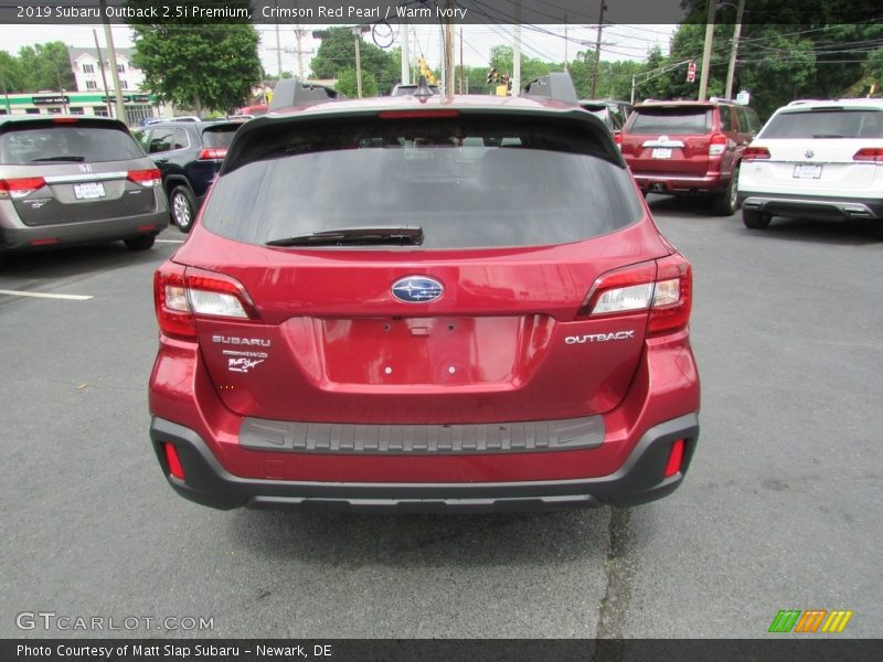 Crimson Red Pearl / Warm Ivory 2019 Subaru Outback 2.5i Premium