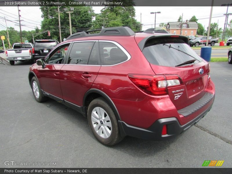 Crimson Red Pearl / Warm Ivory 2019 Subaru Outback 2.5i Premium