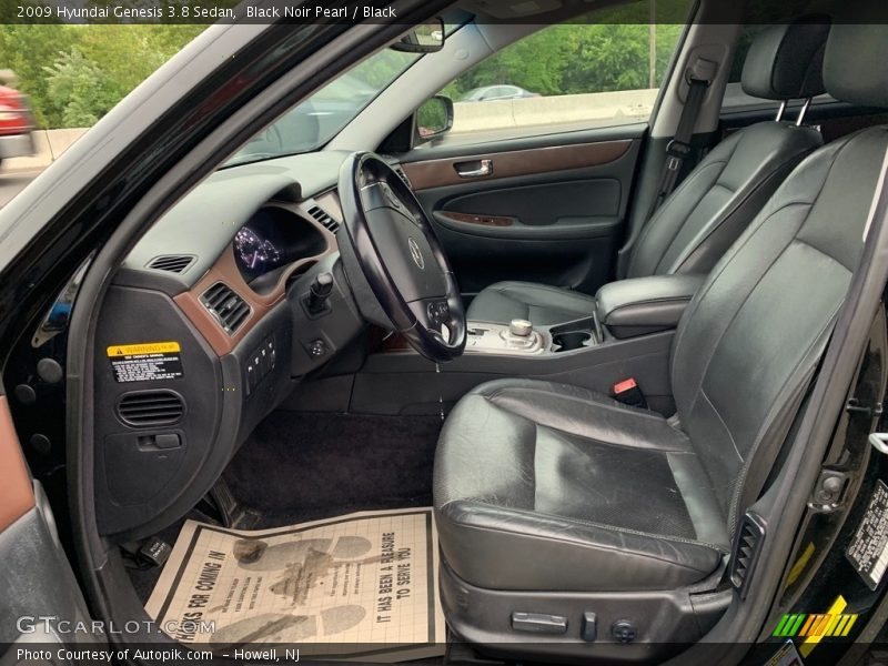 Black Noir Pearl / Black 2009 Hyundai Genesis 3.8 Sedan