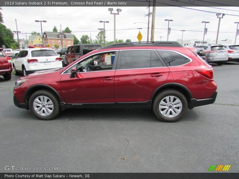 Crimson Red Pearl / Warm Ivory 2019 Subaru Outback 2.5i Premium