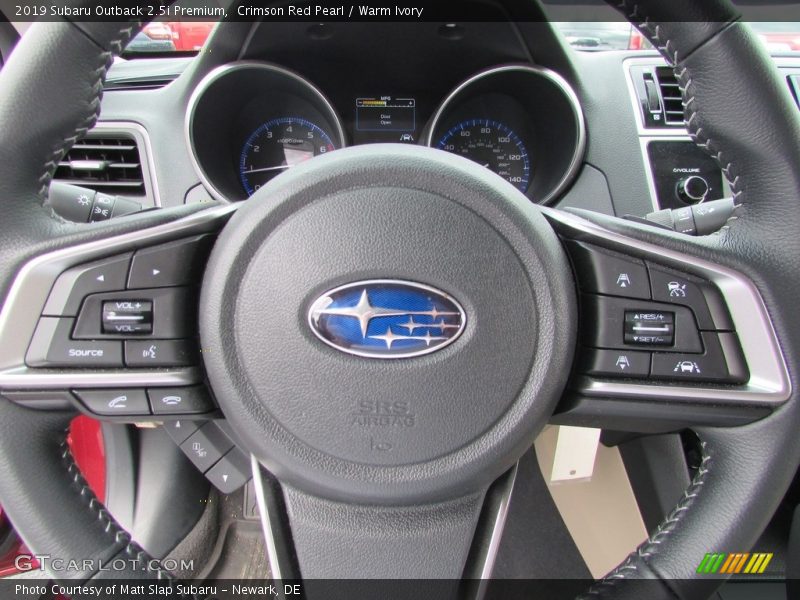 Crimson Red Pearl / Warm Ivory 2019 Subaru Outback 2.5i Premium