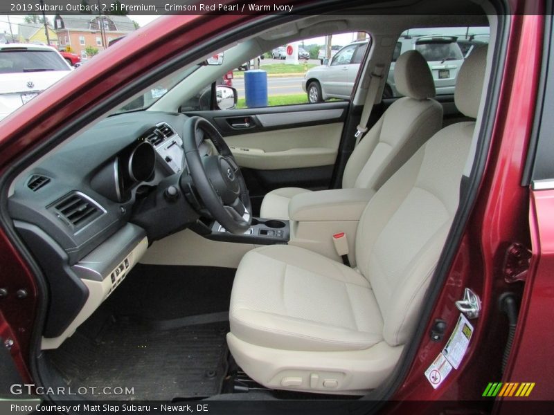 Crimson Red Pearl / Warm Ivory 2019 Subaru Outback 2.5i Premium