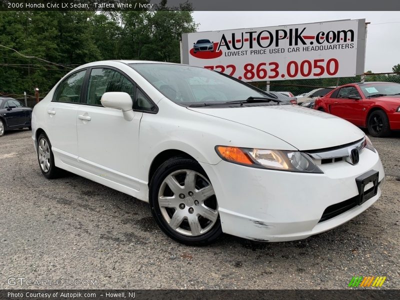 Taffeta White / Ivory 2006 Honda Civic LX Sedan