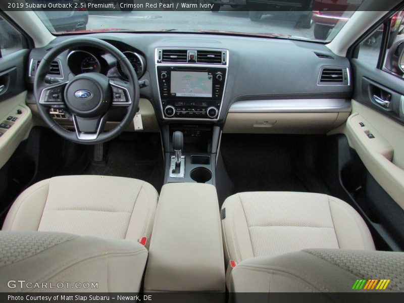 Crimson Red Pearl / Warm Ivory 2019 Subaru Outback 2.5i Premium