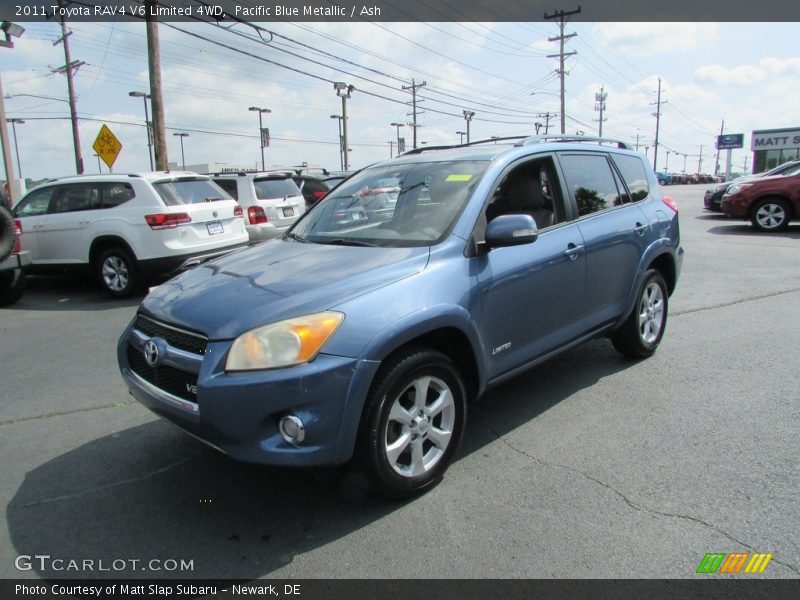 Pacific Blue Metallic / Ash 2011 Toyota RAV4 V6 Limited 4WD