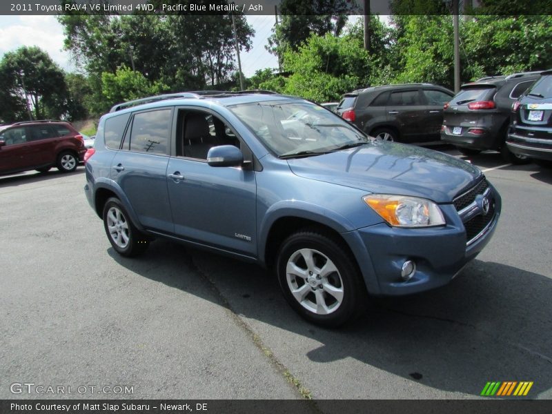 Pacific Blue Metallic / Ash 2011 Toyota RAV4 V6 Limited 4WD