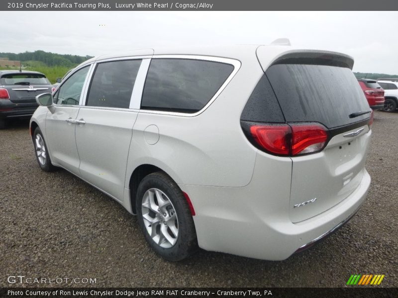 Luxury White Pearl / Cognac/Alloy 2019 Chrysler Pacifica Touring Plus