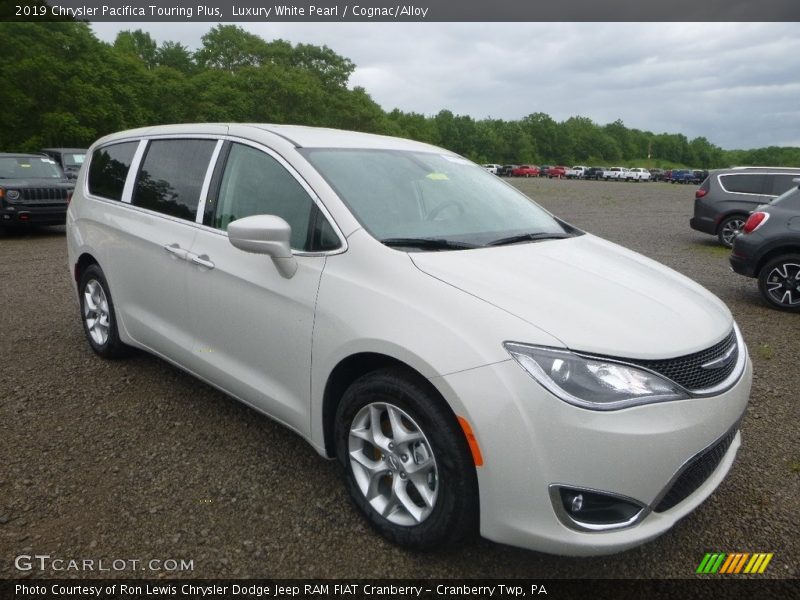 Luxury White Pearl / Cognac/Alloy 2019 Chrysler Pacifica Touring Plus