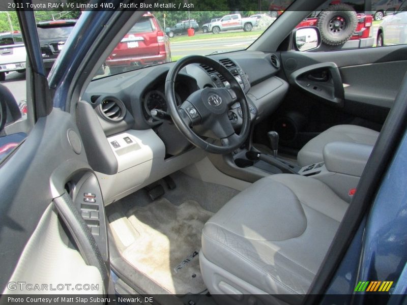 Pacific Blue Metallic / Ash 2011 Toyota RAV4 V6 Limited 4WD