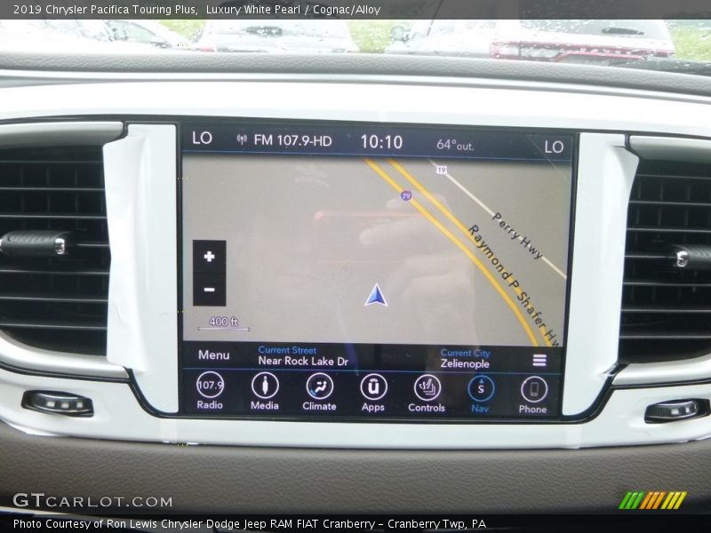 Luxury White Pearl / Cognac/Alloy 2019 Chrysler Pacifica Touring Plus