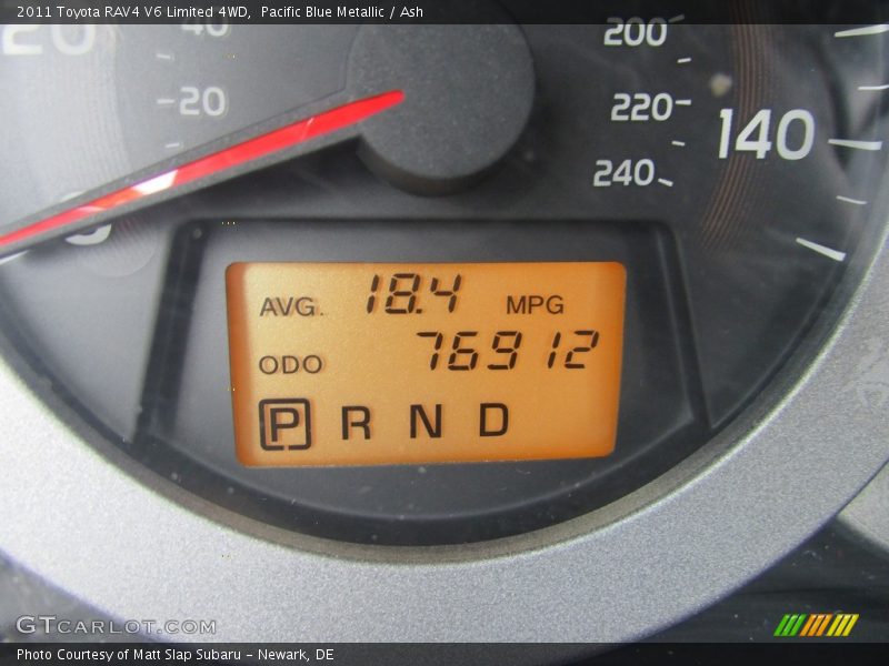 Pacific Blue Metallic / Ash 2011 Toyota RAV4 V6 Limited 4WD