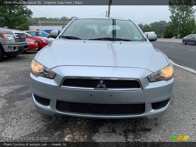 Graphite Gray Pearl / Black 2008 Mitsubishi Lancer ES