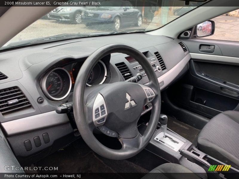 Graphite Gray Pearl / Black 2008 Mitsubishi Lancer ES
