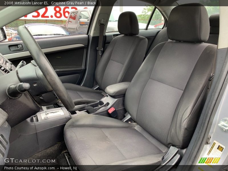 Graphite Gray Pearl / Black 2008 Mitsubishi Lancer ES