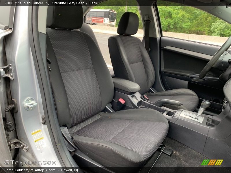 Graphite Gray Pearl / Black 2008 Mitsubishi Lancer ES