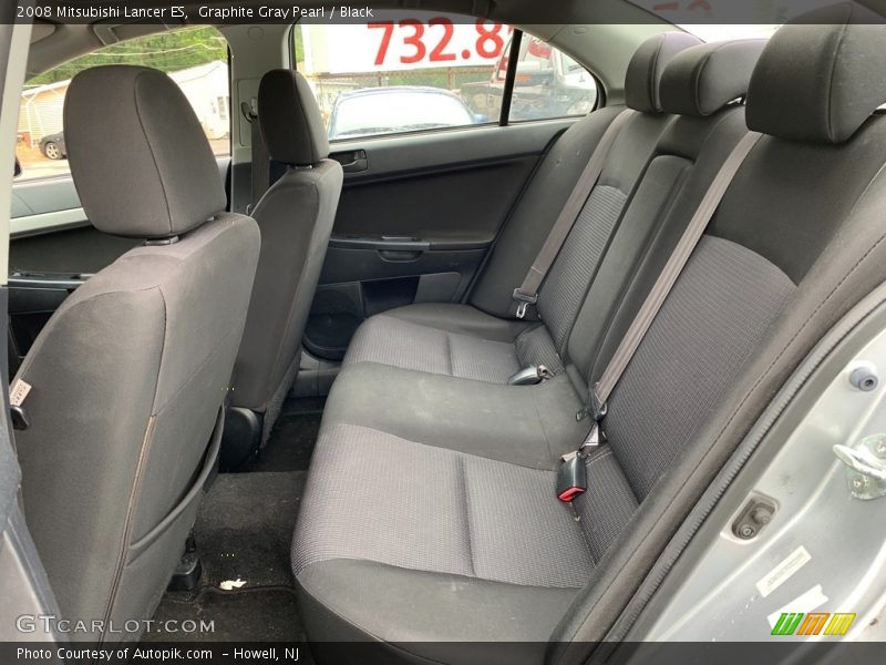 Graphite Gray Pearl / Black 2008 Mitsubishi Lancer ES