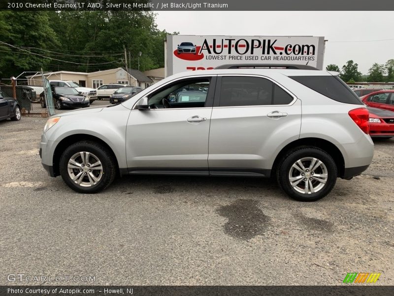 Silver Ice Metallic / Jet Black/Light Titanium 2010 Chevrolet Equinox LT AWD