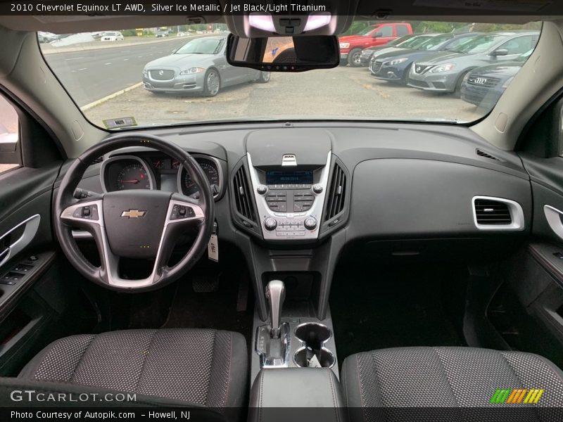 Silver Ice Metallic / Jet Black/Light Titanium 2010 Chevrolet Equinox LT AWD