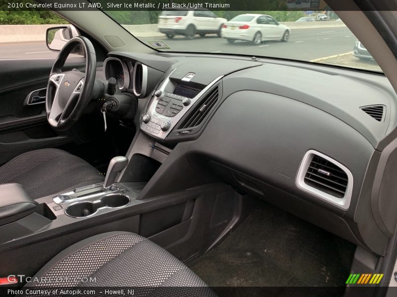 Silver Ice Metallic / Jet Black/Light Titanium 2010 Chevrolet Equinox LT AWD