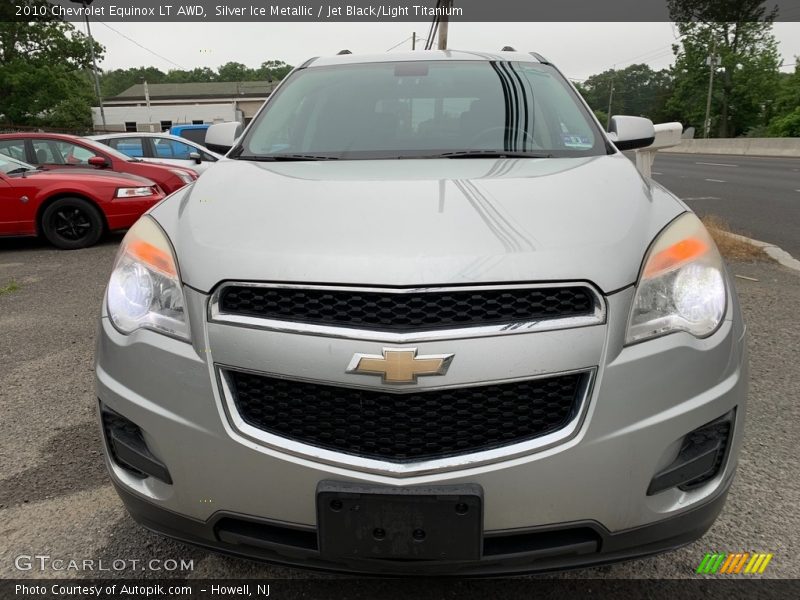 Silver Ice Metallic / Jet Black/Light Titanium 2010 Chevrolet Equinox LT AWD