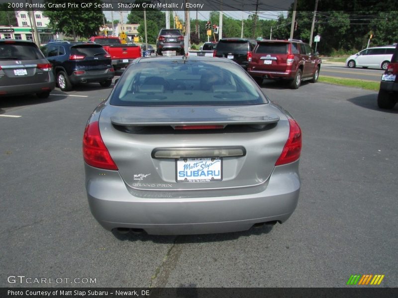 Shadow Gray Metallic / Ebony 2008 Pontiac Grand Prix GXP Sedan