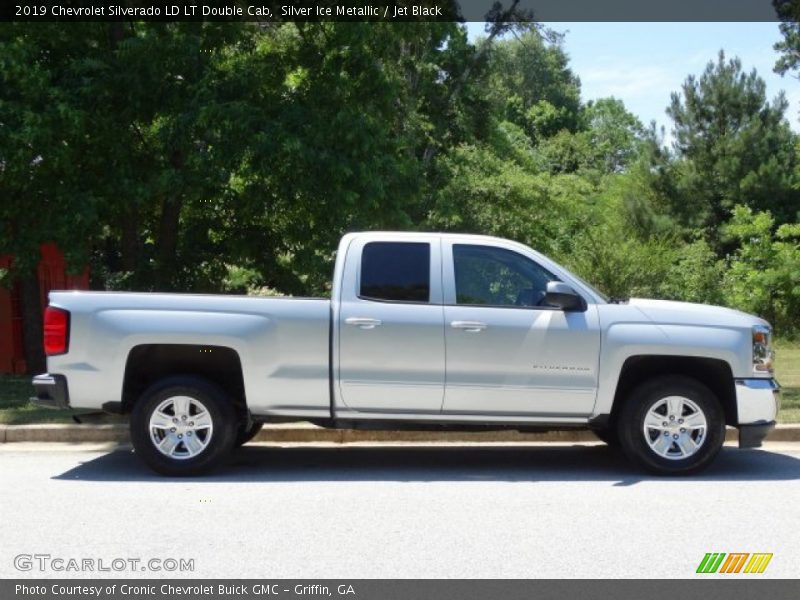 Silver Ice Metallic / Jet Black 2019 Chevrolet Silverado LD LT Double Cab