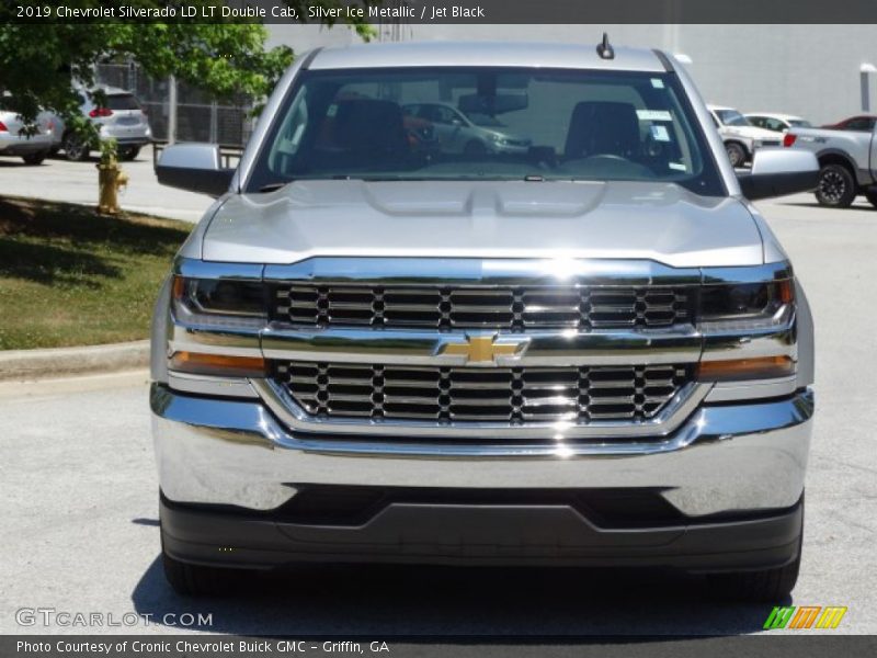 Silver Ice Metallic / Jet Black 2019 Chevrolet Silverado LD LT Double Cab