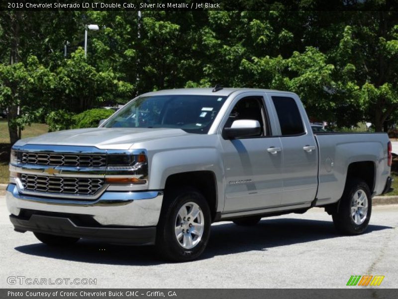 Silver Ice Metallic / Jet Black 2019 Chevrolet Silverado LD LT Double Cab