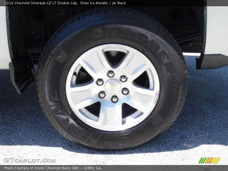 Silver Ice Metallic / Jet Black 2019 Chevrolet Silverado LD LT Double Cab