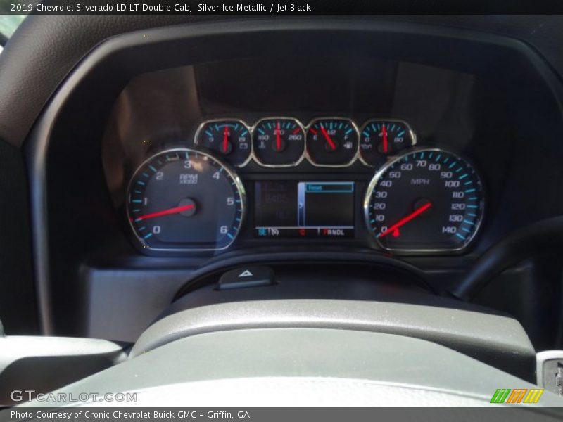 Silver Ice Metallic / Jet Black 2019 Chevrolet Silverado LD LT Double Cab