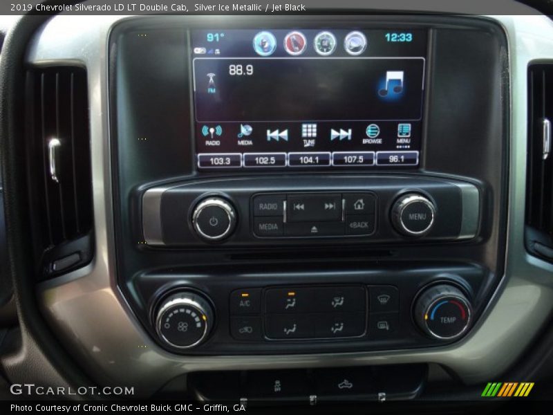 Silver Ice Metallic / Jet Black 2019 Chevrolet Silverado LD LT Double Cab