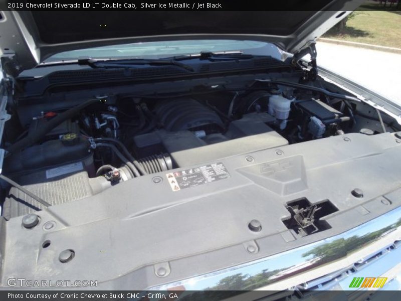 Silver Ice Metallic / Jet Black 2019 Chevrolet Silverado LD LT Double Cab