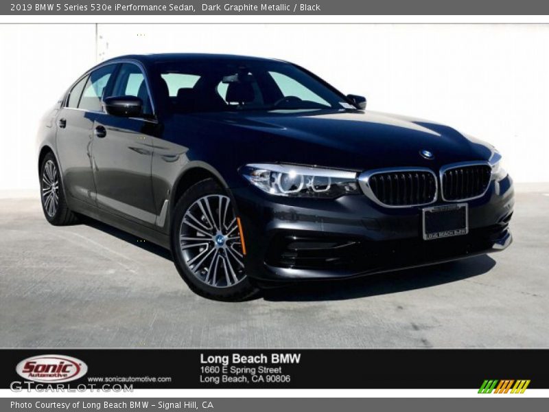 Dark Graphite Metallic / Black 2019 BMW 5 Series 530e iPerformance Sedan