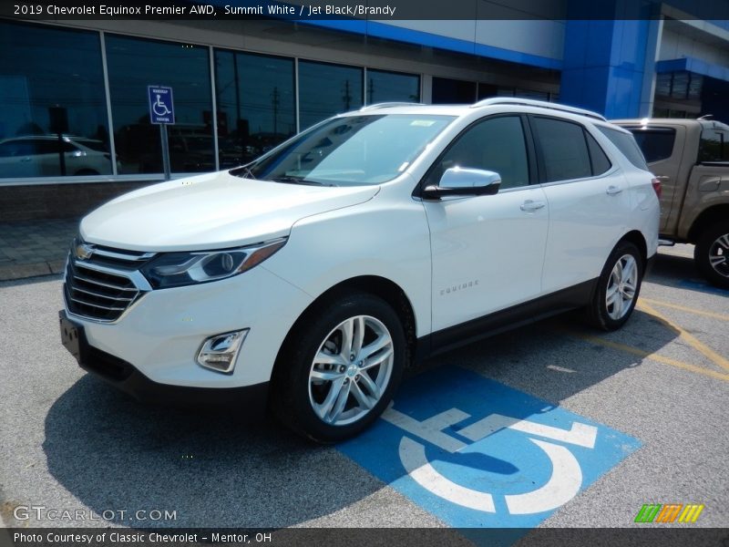 Summit White / Jet Black/Brandy 2019 Chevrolet Equinox Premier AWD