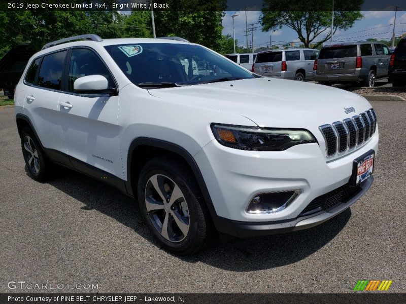 Bright White / Black 2019 Jeep Cherokee Limited 4x4
