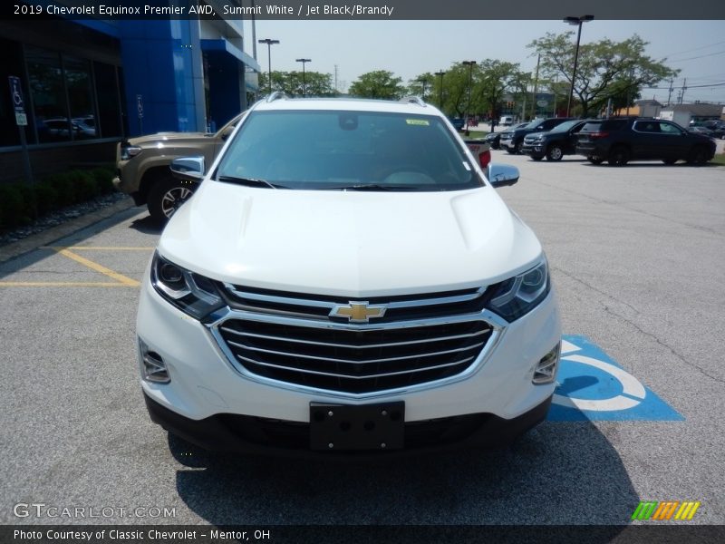 Summit White / Jet Black/Brandy 2019 Chevrolet Equinox Premier AWD