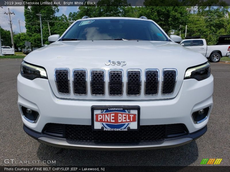 Bright White / Black 2019 Jeep Cherokee Limited 4x4