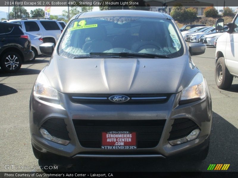 Sterling Gray / Medium Light Stone 2014 Ford Escape SE 2.0L EcoBoost 4WD