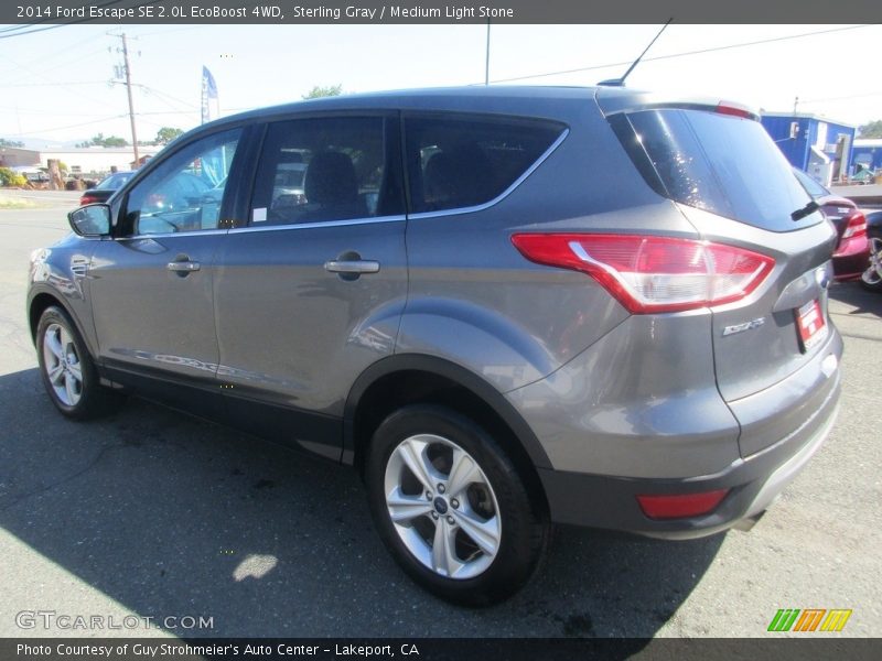 Sterling Gray / Medium Light Stone 2014 Ford Escape SE 2.0L EcoBoost 4WD