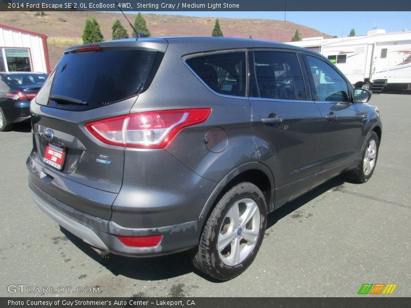 Sterling Gray / Medium Light Stone 2014 Ford Escape SE 2.0L EcoBoost 4WD